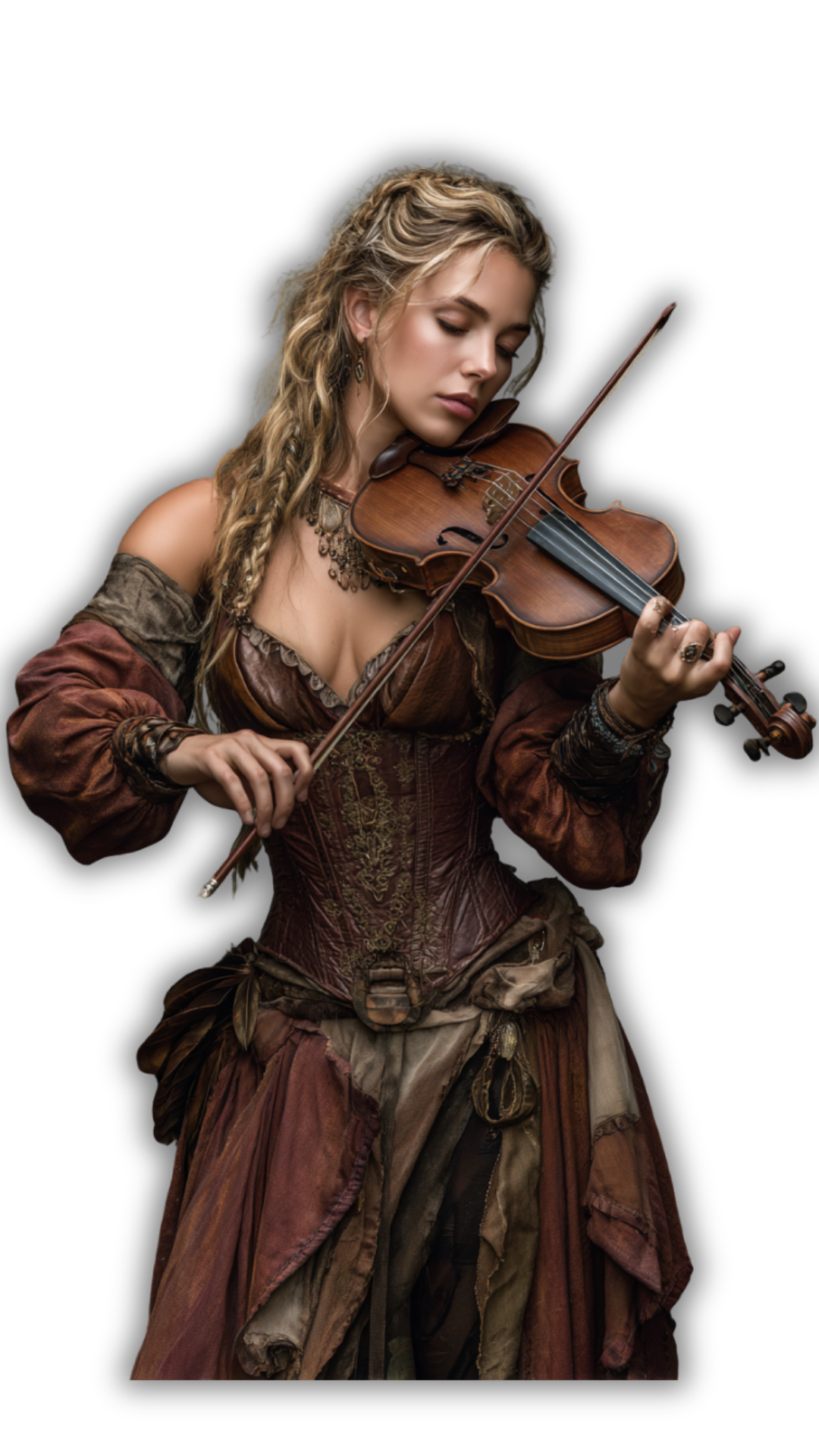 Maera the Green - Traveling Fiddler of Broken Bard Co., Adding Diverse Voice to Bardic Ensemble